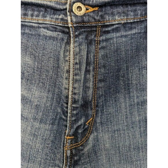 Levi's 505 Jeans Womens 16M x 33 Blue Mid-Rise Straight Leg Denim Pants - Picture 4 of 10